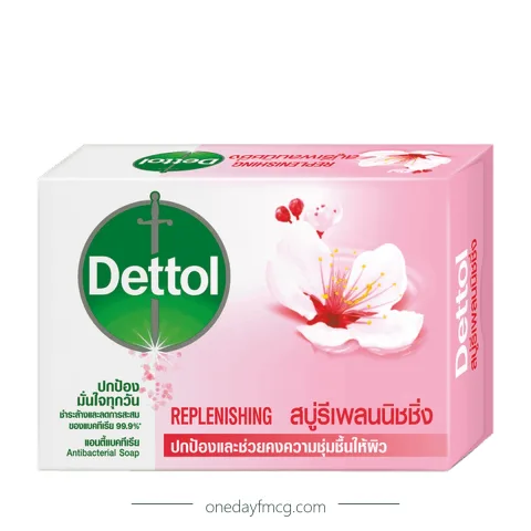 Dettol Skincare Antibacterial Bar Soap (Replenishing) 100g