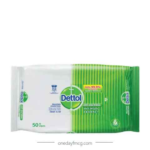 Dettol Anti-Bacterial Wet Wipes 50s