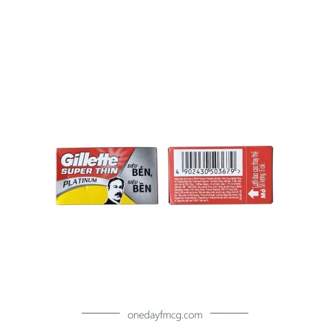 Gillette Blade Super Thin Platinum 5s x 20 sachets x 50 boxes