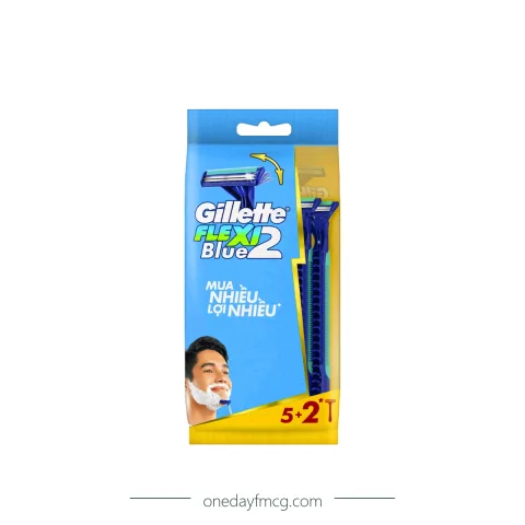 Gillette Razor Blue 2 Flexi (5+2) x 12 packs x 12 boxes