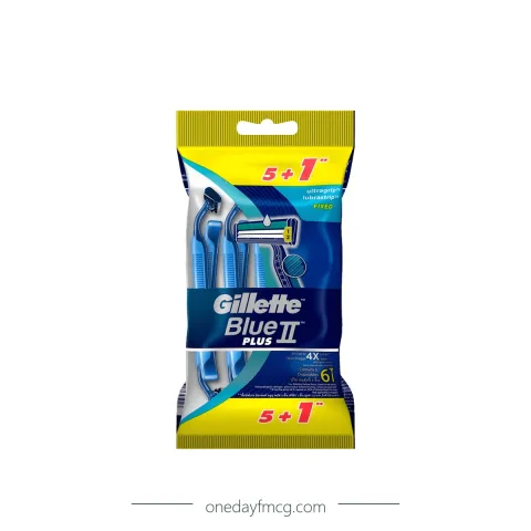 Gillette Razor Blue 2 Plus (5+1) x 12 packs x 12 boxes