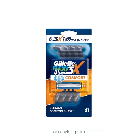 Gillette Razor Blue 3X Flexi Comfort 4 x 6 packs