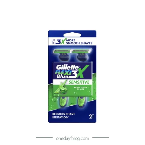 Gillette Razor Blue 3X Flexi Sensitive 2 x 16 packs