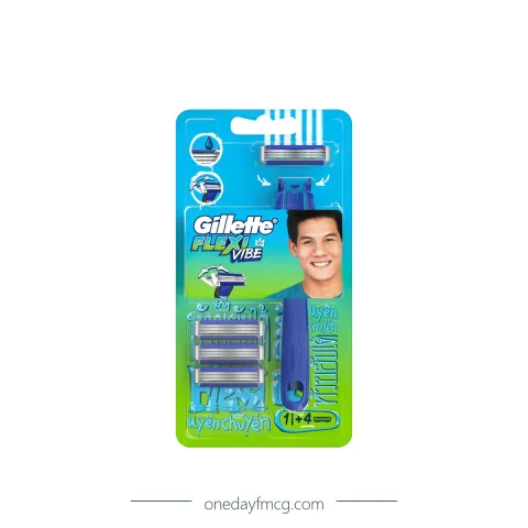 Gillette Razor Flexi Vibe 1+4s x 6 packs x 12 boxes
