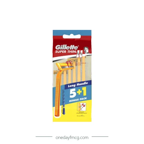 Gillette Razor Super Thin 2 (5+1) x 12 packs x 20 boxes