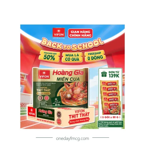 VIFON Hoàng Gia Miến Cua 105g