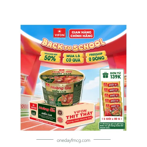 VIFON Hoàng Gia Miến Cua Tô 105g