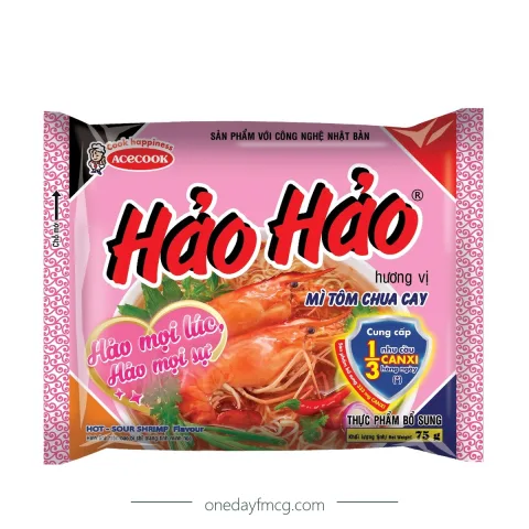 Hảo Hảo Hương Vị Mì Tôm Chua Cay 75g