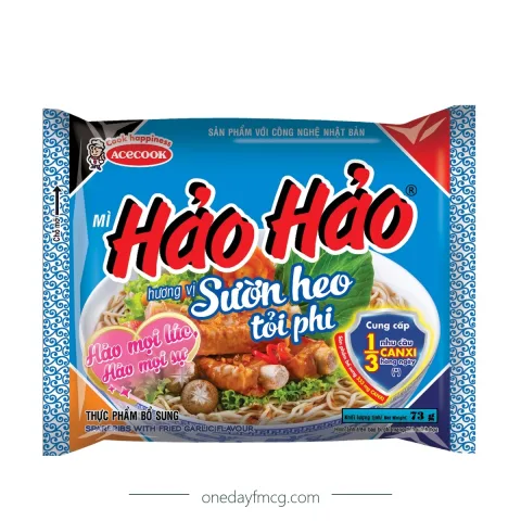 Hảo Hảo Hương Vị Sườn Heo Tỏi Phi 75g