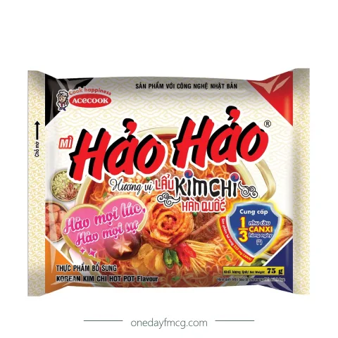 Hảo Hảo Hương Lẩu Kim Chi Hàn Quốc 75g