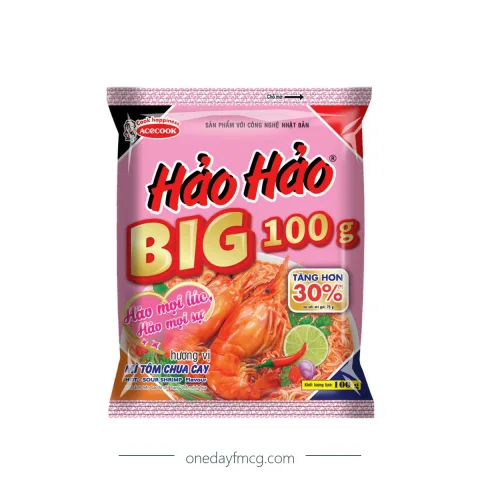 Hảo Hảo BIG Hương Vị Mì Tôm Chua Cay 100g