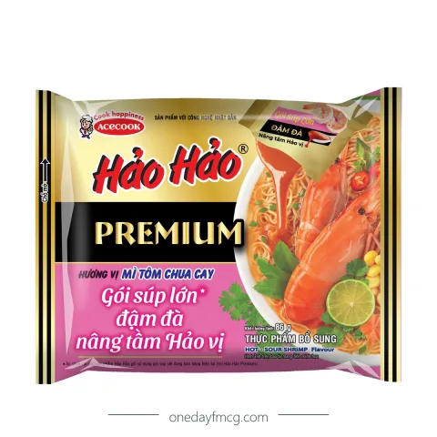 Hảo Hảo Premium Hương Vị Mì Tôm Chua Cay 75g