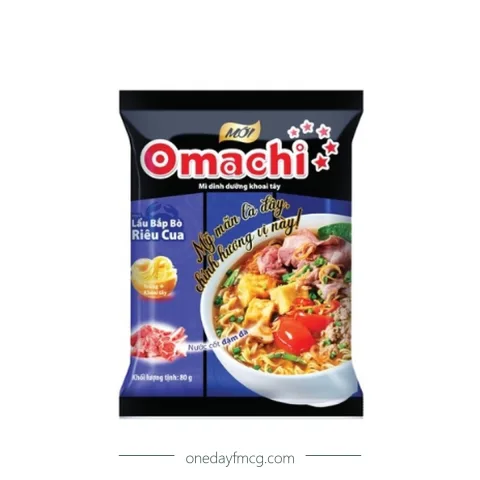 Omachi Mì dinh dưỡng lẩu bắp bò riêu cua 80g