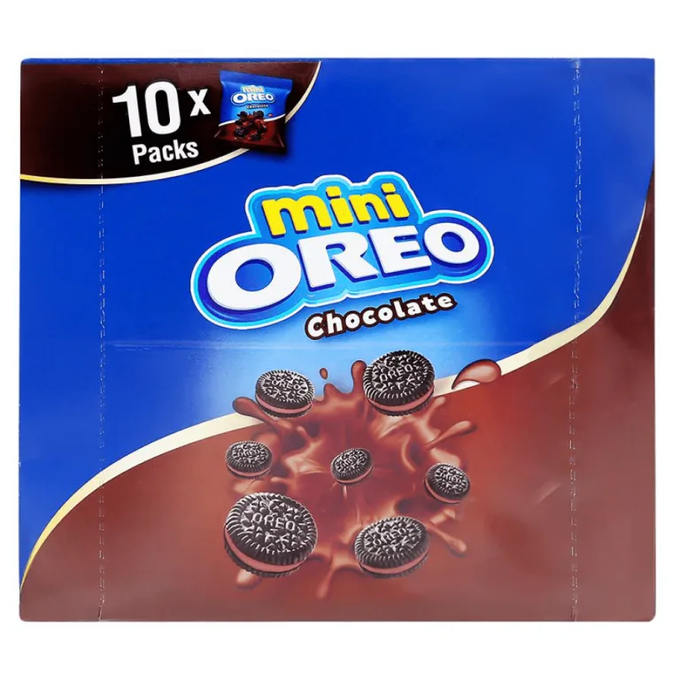 Mini Oreo Original Chocolate Sandwich Cookies With Vanilla Flavored Cream 204g
