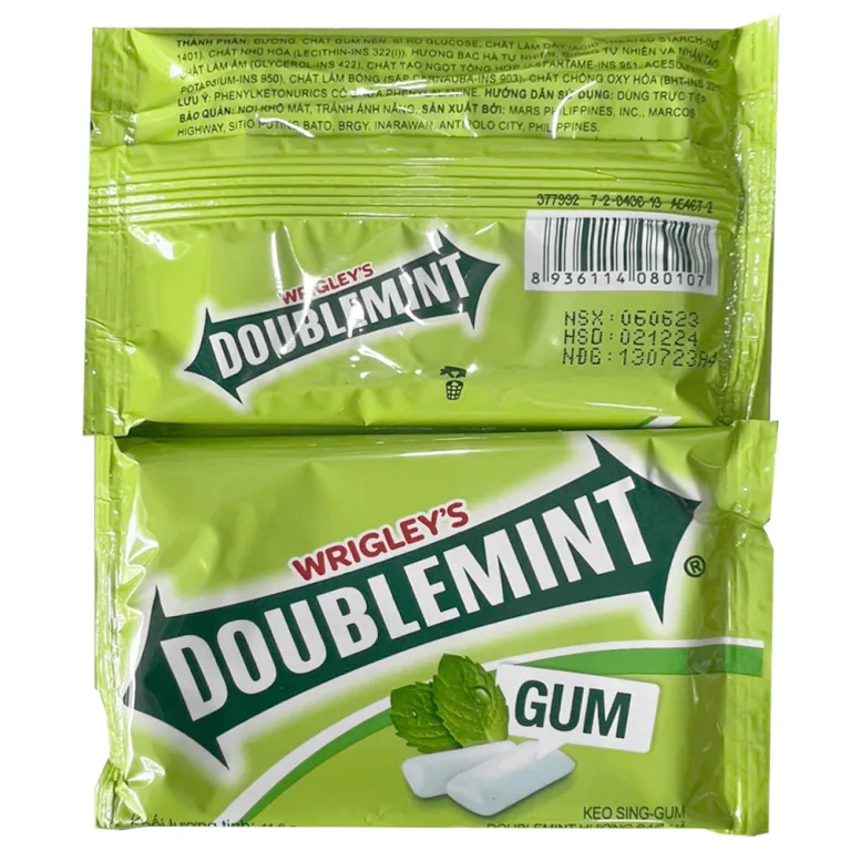 Doublemint Mint Flavored Chewing Gum 11.6g