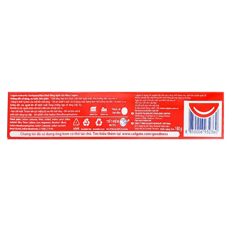 Colgate Toothpaste Cavity Protection Strong Teeth 180g