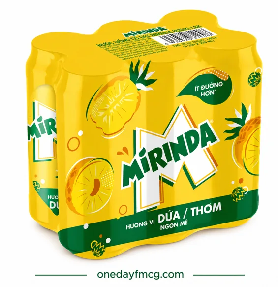 Mirinda Pineapple Flavored Soft Drink 320mL