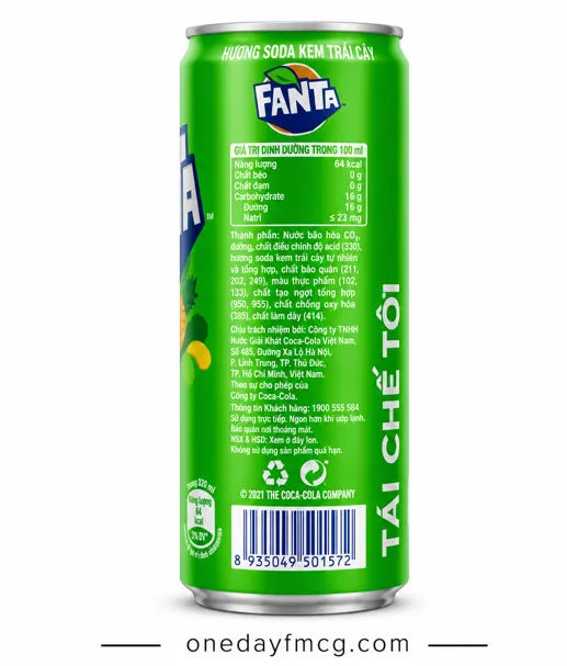Fanta Soda Cream Flavored Soft Drink 320mL