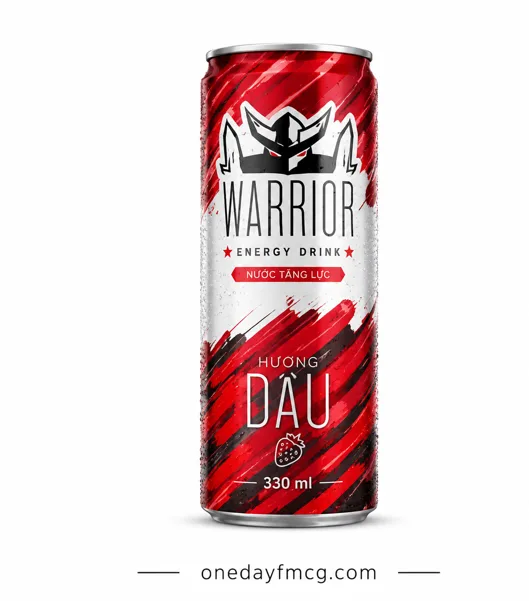 Warrior Energy Drink 330ml - Strawberry