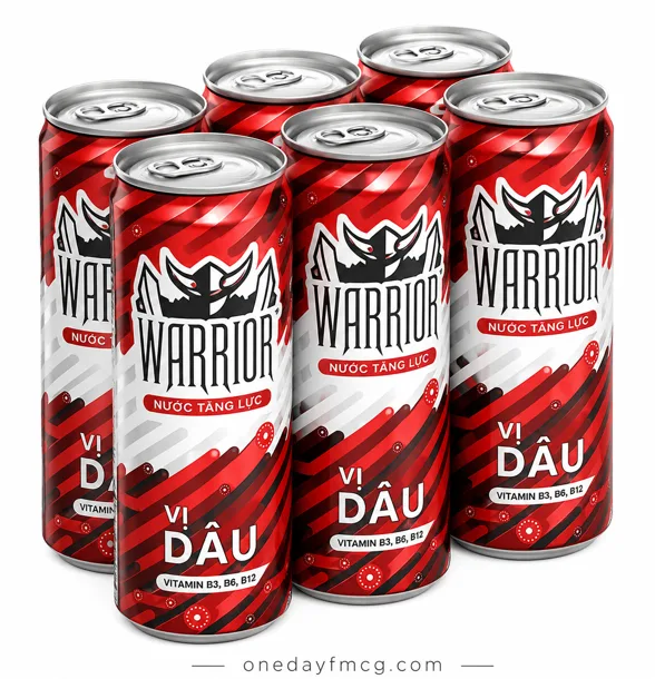 Warrior Energy Drink 330ml - Strawberry