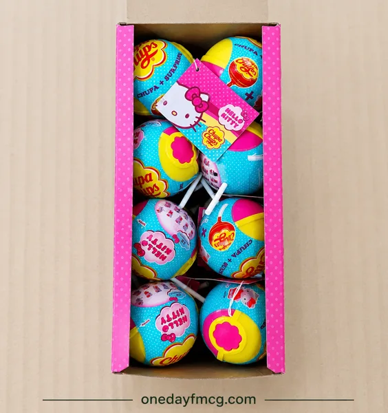 Chupa Chups Lollipop Strawberry Surprise Hello Kitty 12g