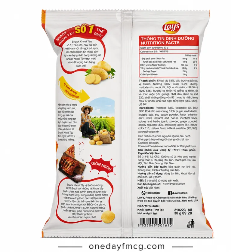 Lay's Brazilian Baked Ribs Flavored Potato Chips 30g