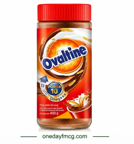Ovaltine Power 10 Omega 6-9 Chocolate Malt Drink Powder 400g