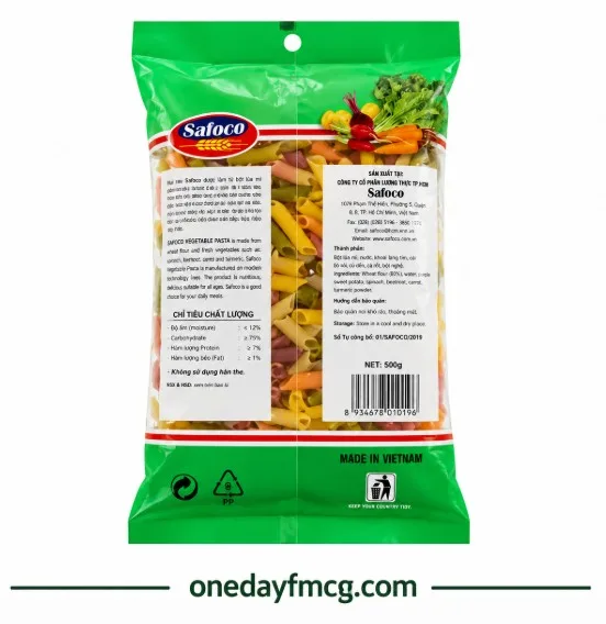 Vegetable Macaroni 500g – Colorful Vegetable Pasta