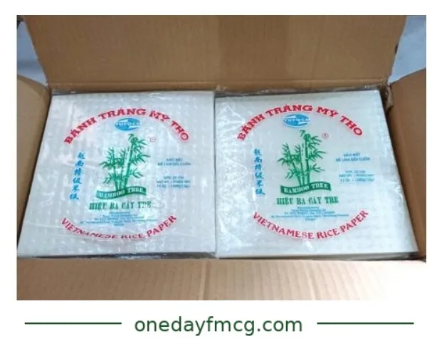 Bamboo Tree Hieu Ba Cay Tre Vietnamese Rice Paper Square 22cm – 500g