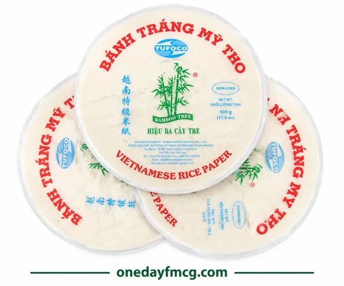 Bamboo Tree Hieu Ba Cay Tre Vietnamese Rice Paper Round 22cm – 340g