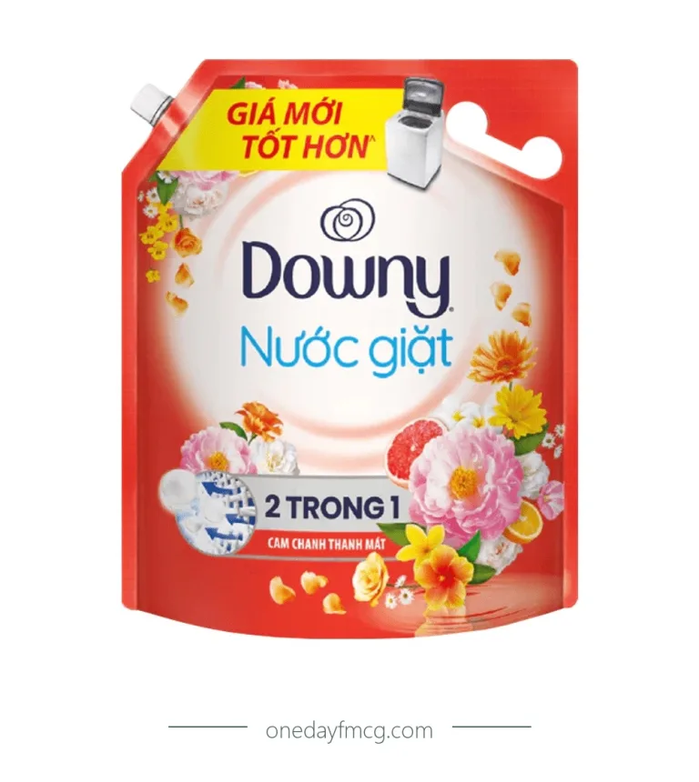 Downy Liquid Detergent 2in1 Refreshing Citrus 2.65kg x 5 pouches