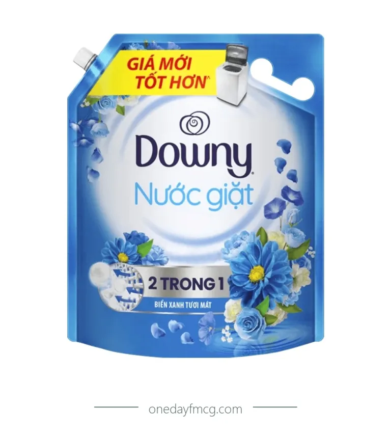 Downy Liquid Detergent 2in1 Fresh Blue Sea 2.65kg x 5 pouches