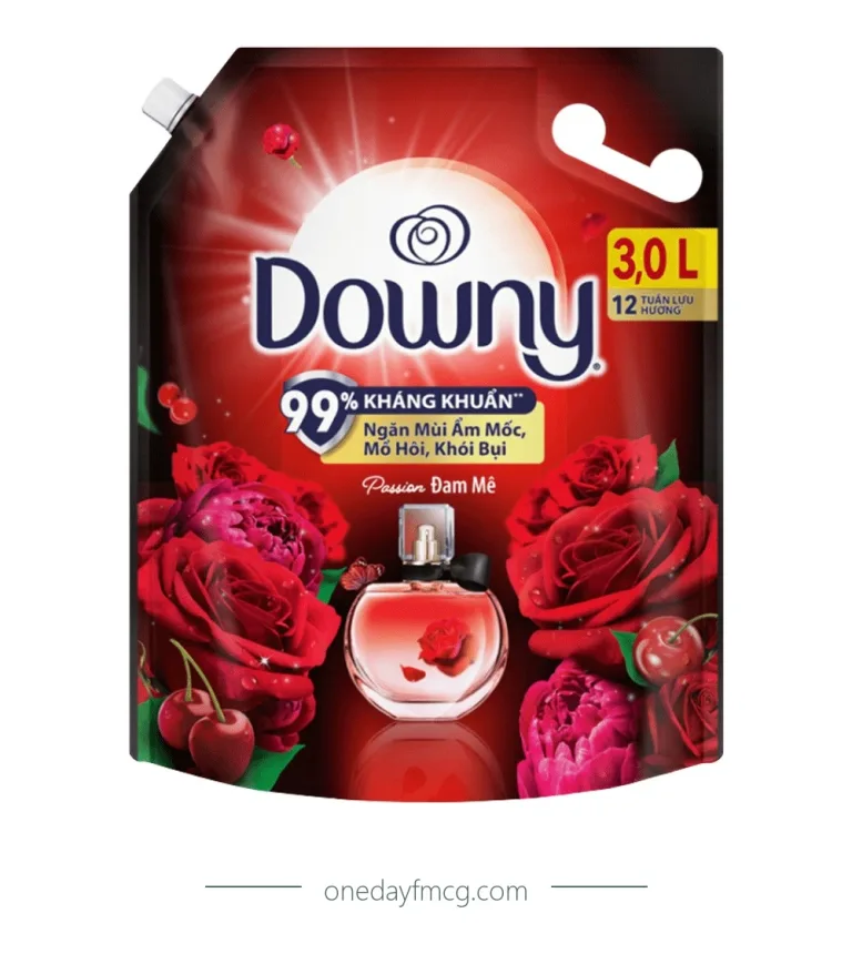 Downy Fabric Softener Perfume Passion 3L x 4 pouches