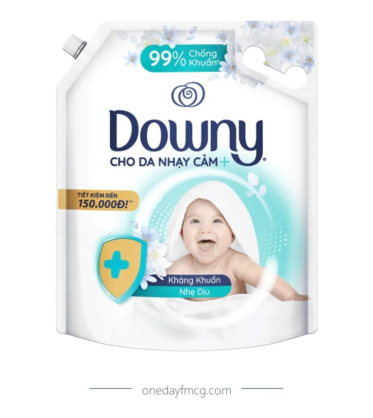 Downy Fabric Softener Antibacterial Gentle 3L x 4 pouches