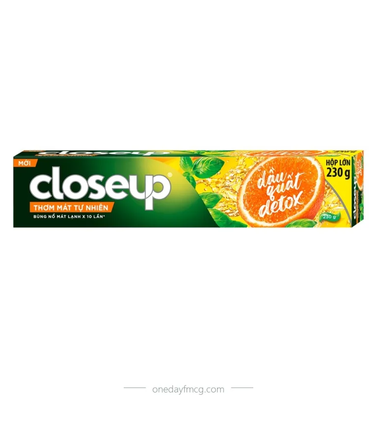 Closeup Toothpaste Fresh Mandarin Oil Detox 230g x 36 tubes