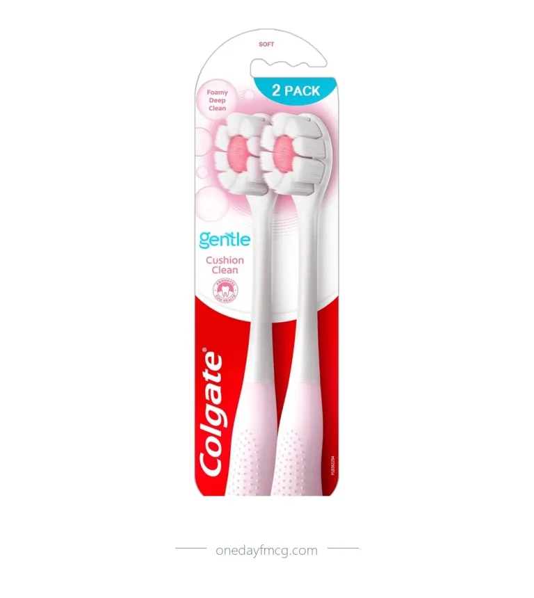 Colgate Toothbrush Gentle Cushion Clean Pack 2