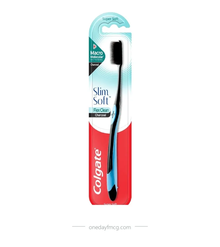 Colgate Toothbrush Slimsoft Flex Clean Charcoal Pack 1