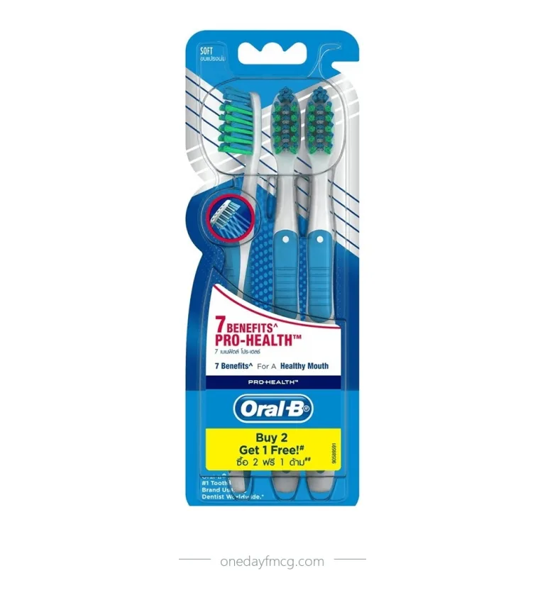 Oral-B Toothbrush 7 Benefits Pro-Health Pack 3