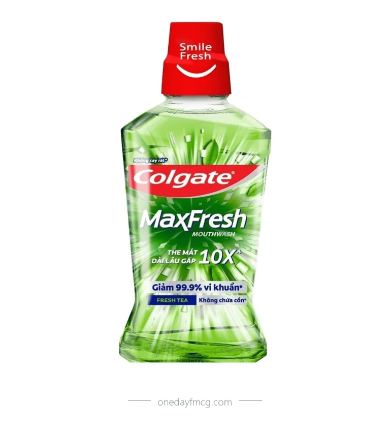 Colgate MaxFresh Mouthwash Fresh Tea 750mL x 12 bottles