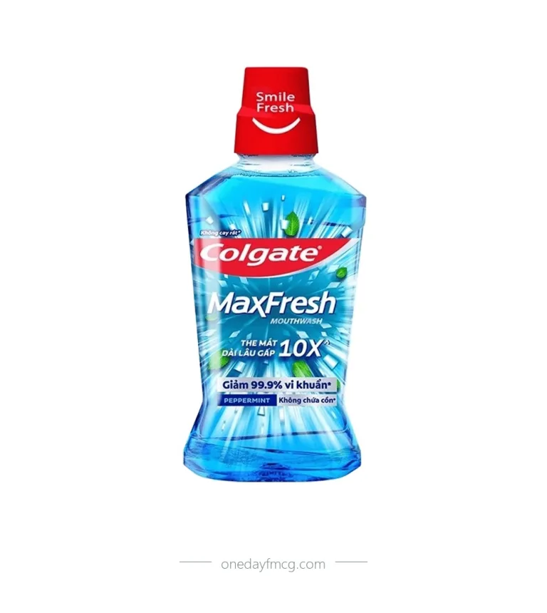 Colgate MaxFresh Mouthwash Peppermint 250mL x 12 bottles