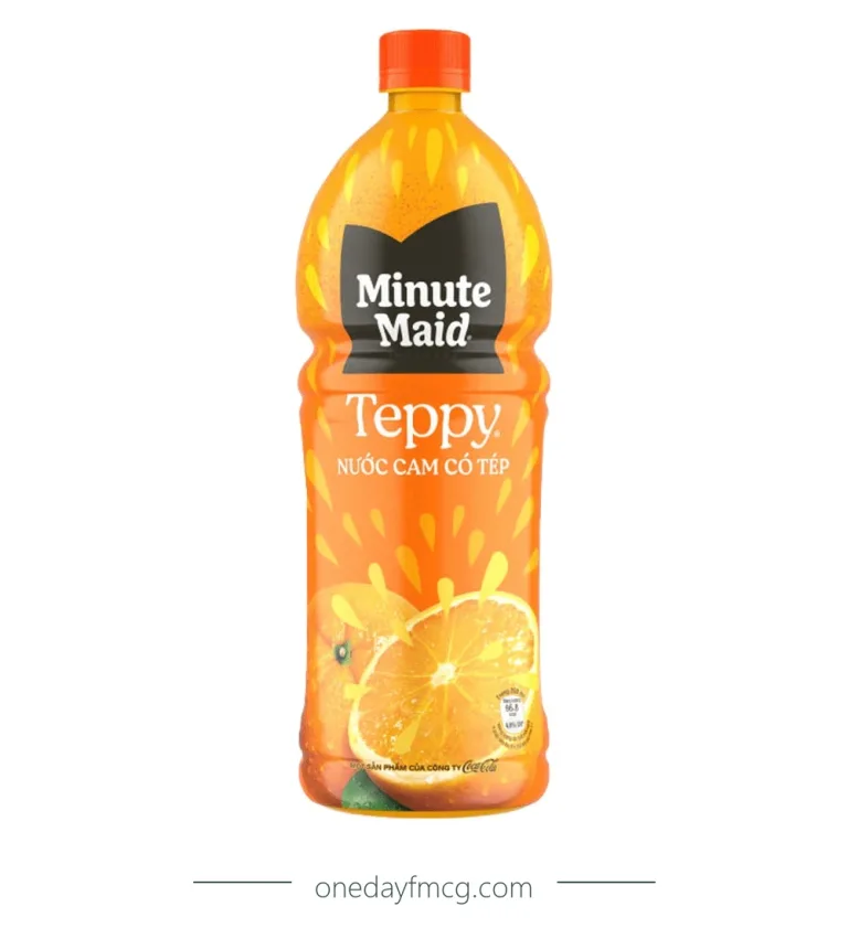 Teppy Orange Juice 1L x 12 bottles