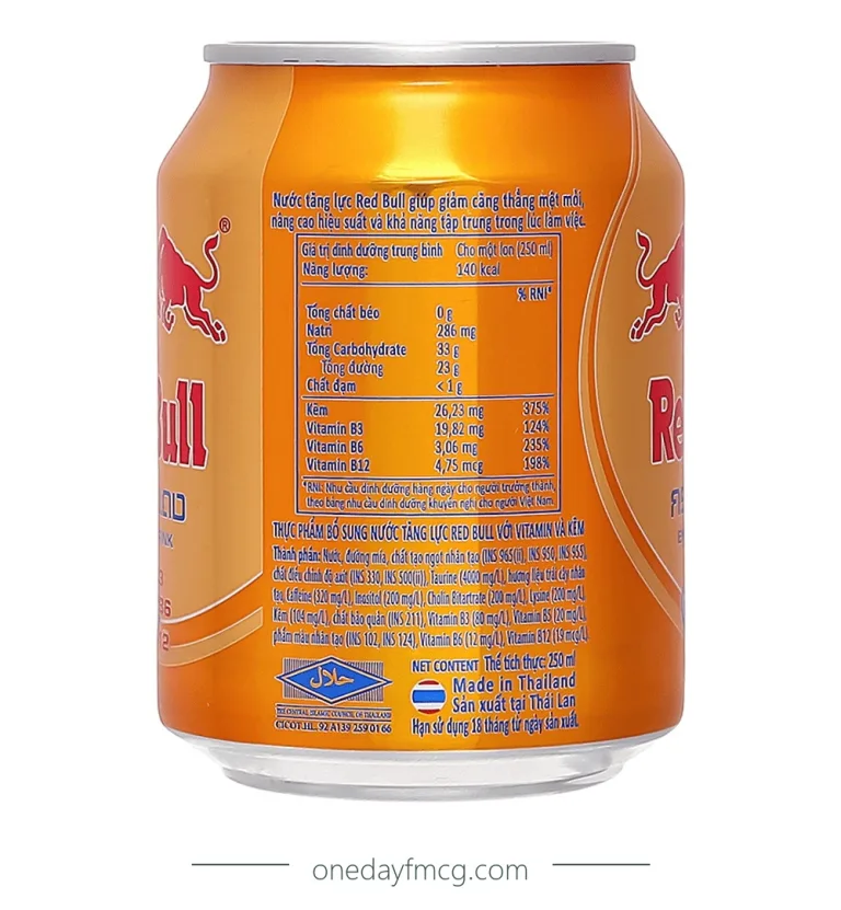 RedBull Energy Drink With Vitamin & Zinc 250mL