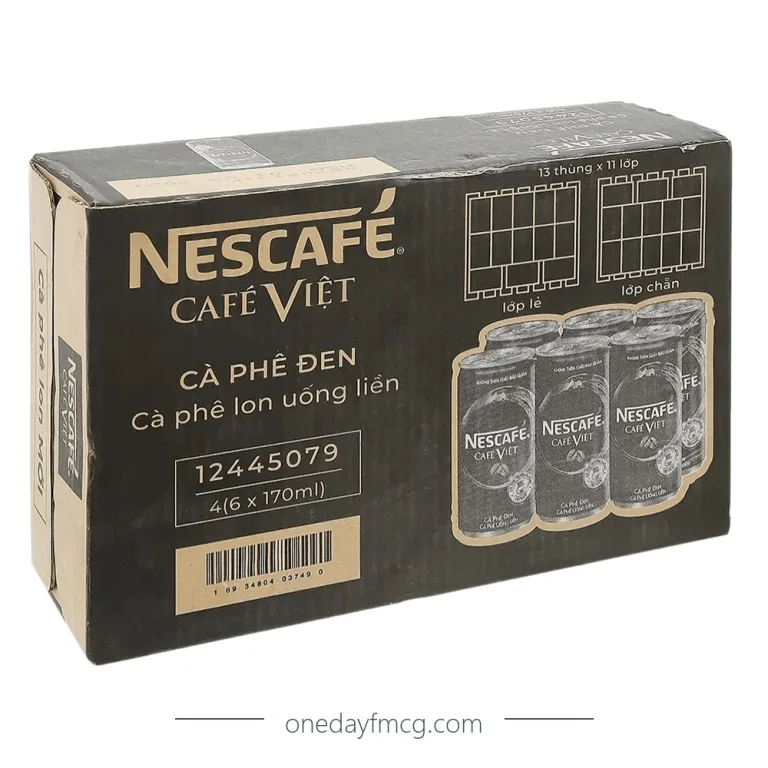 NesCafé RTD Viet Black Iced Coffee 170ml x 24 cans