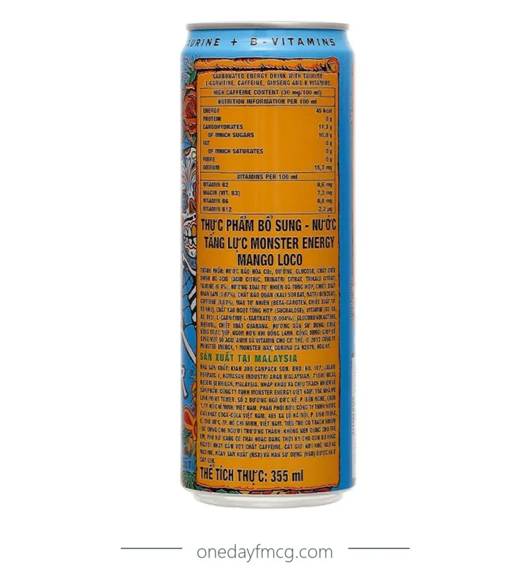 Monster Juice Energy Drink Mango Loco 355ml
