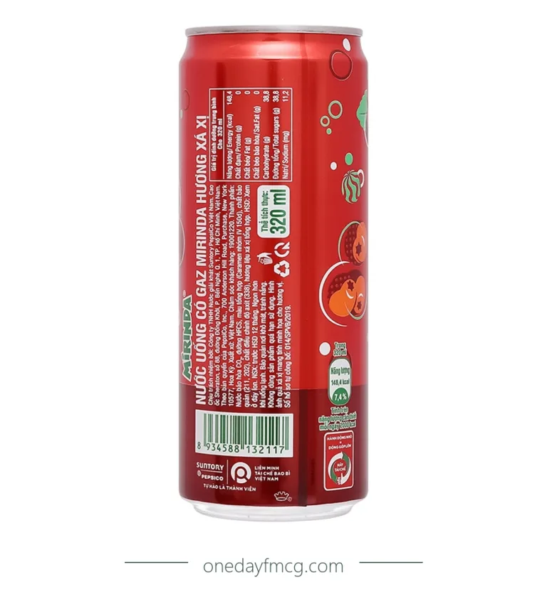 Mirinda Sarsi Flavored Soft Drink 320mL