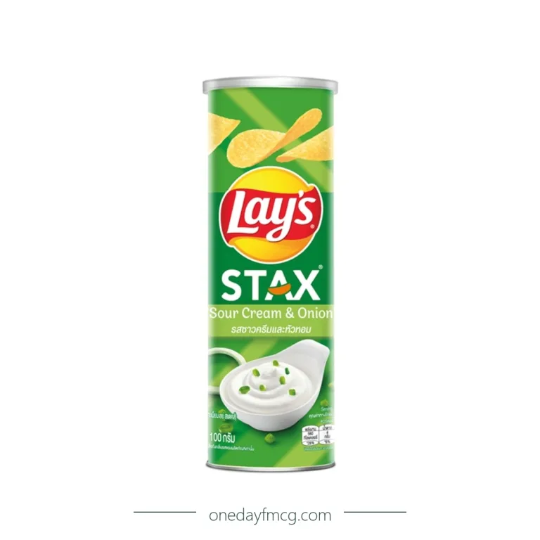 Lay's Stax Sour Cream & Onion Flavored Potato Chips 100g