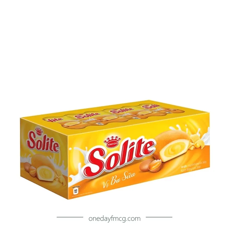 Solite Round Sponge Cake Milk & Butter Flavor 360g