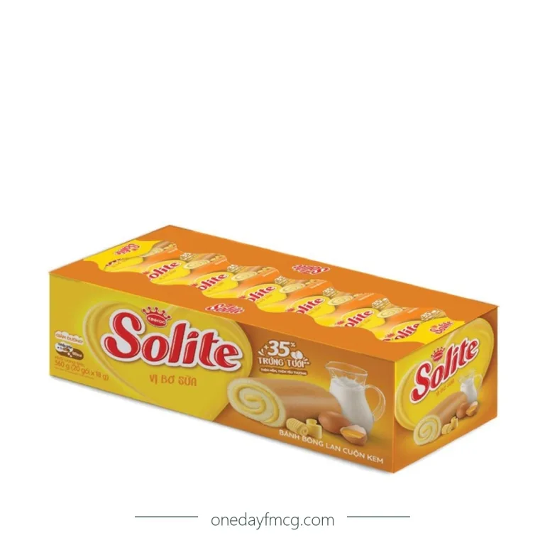 Solite Roll Sponge Cake Milk & Butter Flavor 360g