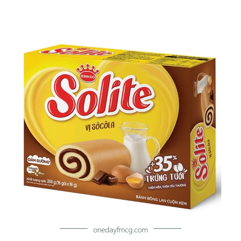 Solite Roll Sponge Cake Chocolate Flavor 288g