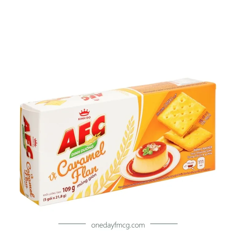 AFC Crunchy Crackers Caramel Flan Flavor 109g x 36 boxes